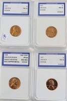 4// IGS  (3) PF70   (1) PF68  RED LINCOLN CENTS