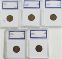 5// 1916 D IGS G4 LINCOLN CENTS