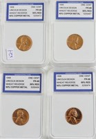 4// 1958 IGS PF68 RED LINCOLN CENTS