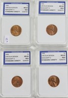 4// 1955 IGS MS65 RED LINCOLN CENTS