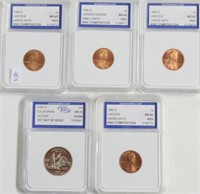5// IGS GRADED COINS
