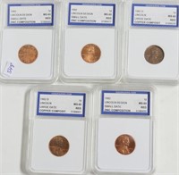 5// 1982 IGS MS68 RED LINCOLN CENTS