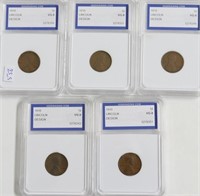 5// 1910 IGS VG 8 LINCOLN CENTS