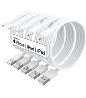 NEW (10') 5-Pack iPhone Charger