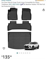 New (3 sets) Car Floor Mats & Cargo Trunk Liners