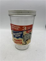 Vintage 3 pound orchid Park, peanut butter jar