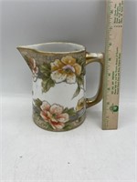 Vintage hand painted Signed Nippon pitcher