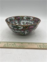 Vintage Antique Chinese Scenic Porcelain Bowl