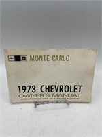 1973 Chevrolet, Monte Carlo owners manual