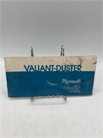 1972 Plymouth, valiant, duster owners manual