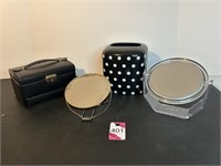 Jewelry Box, Mirrors & Tissue Holder