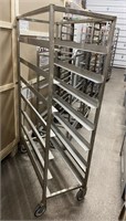 DOUBLE SIZE PAN RACK 7 TIER STAINLESS STEEL16"X39"