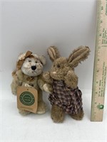 Boyd’s Bears jointed Rabbit and Bear figures