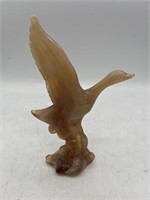 Imperial Glass Mallard Duck in Flight Wings Up