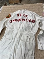 Vintage racing jumpsuit race communications Union