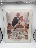 20 X 16 NORMAN ROCKWELL PRINT Freedom From Want
