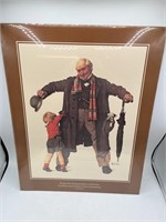 20 X 16 NORMAN ROCKWELL PRINT "THE PRESENT"  /