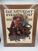 20” x 16” the Saturday evening post print