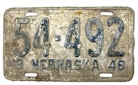 1948 Nebraska License Plate