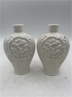 Vintage Asian themed vases