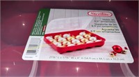 4ct. Sterilite 3in Ornament Storage Cases, Red