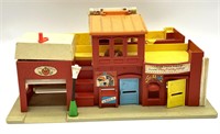 Vintage 1973 Fisher-Price Play Town 
(Two pieces