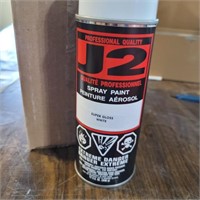 6- CANS SUPER GLOSS WHITE PAINT- J2