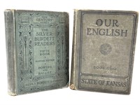 (2) Antique Kansas Schoolbooks