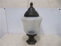 VINTAGE SOLID CAST IRON BASE LAMP