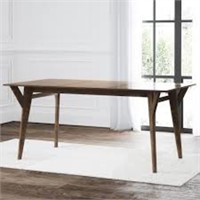 ABBYSON RETRO MID CENTURY WOODEN DINING TABLE