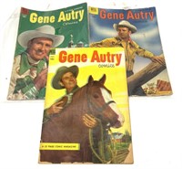 (3) Gene Autry Comic Books