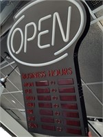 led 24 hour open sign *see