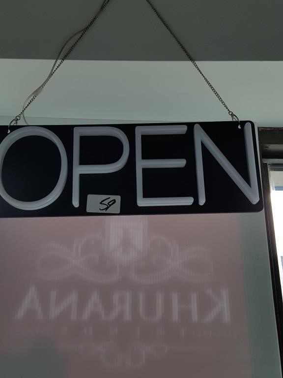 led open sign *see