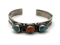 ‘925’ Marked Turquoise Stone Bracelet (weight is
