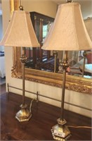 PAIR OF STICK LAMPS 30IN