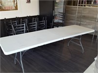 nylon folding centre  table 96 x 29"