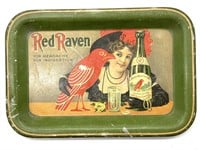 Red Raven Aperient Water Metal Tip Tray 6.25” x