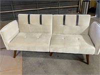 Futon Sofa with Adjustable Armrests and Backrest