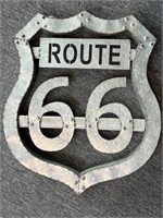 Route 66 Metal Sign 24.5” x 21”