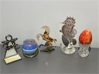 Glass Horse, Seahorse, Angel Figurine, Candle etc
