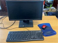 Keyboard, Mouse, Mousepad & Dell Monitor