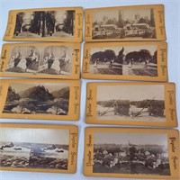 8 STEREOVIEW CARDS