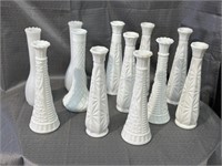 Milk Glass Vases (12)