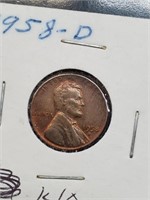 High Grade 1958-D Wheat Penny