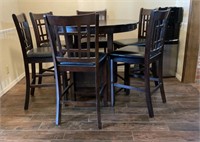 Tall Dining Table and 6 Chairs