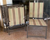 V - LOT OF 4 FOLDING PATIO CHAIRS (Y14)