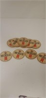Set Of 22 Michelob Coasters