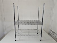 Chrome 23" W  Storage Rack W Extra Shelf