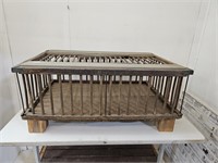 Primitive Chicken Wood Crate