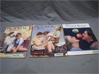 3 Antique Issues Of Pictorial Review